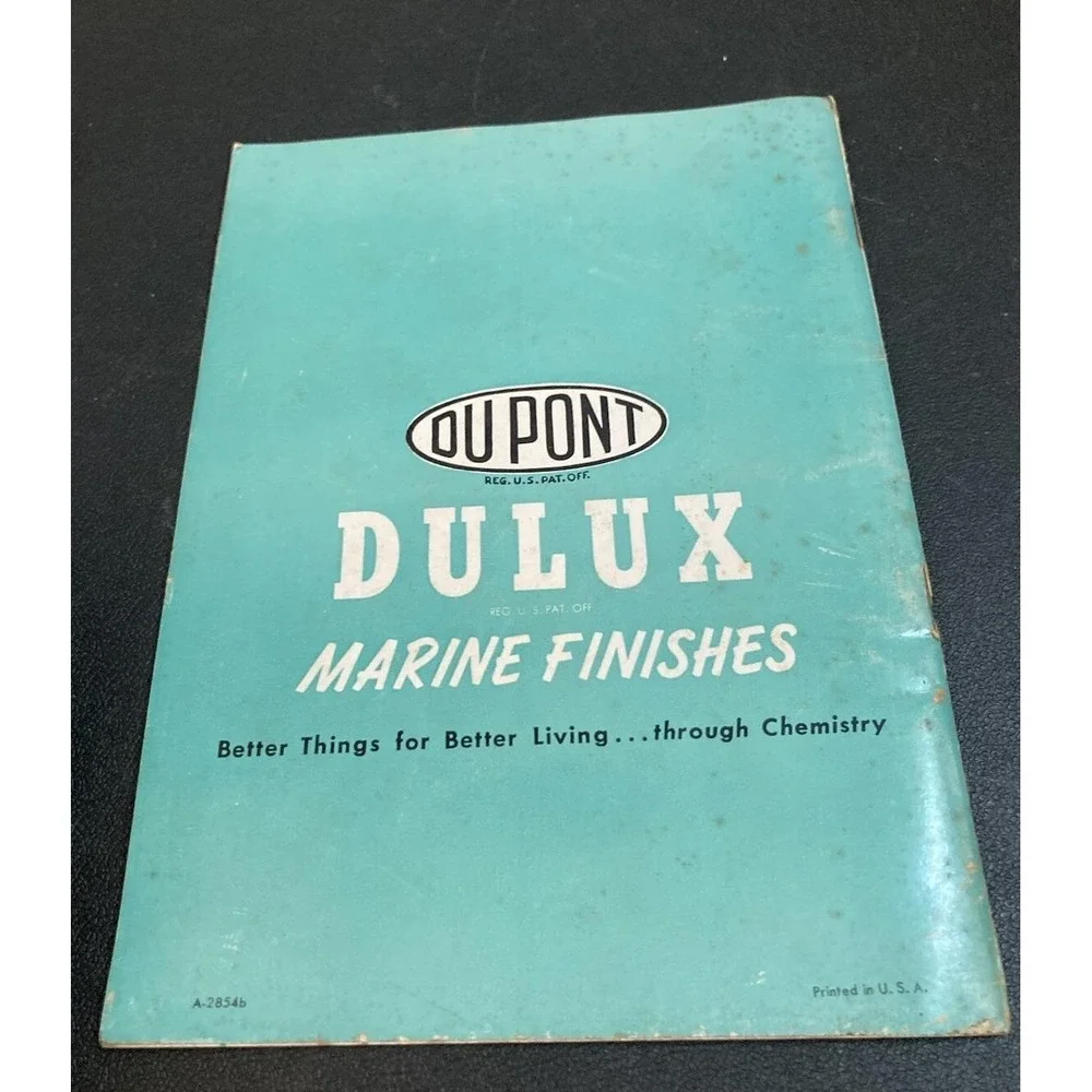 Painting Handbook For Boat Owners DuPont Vtg‎ How To Paint A Guide Book Dulux